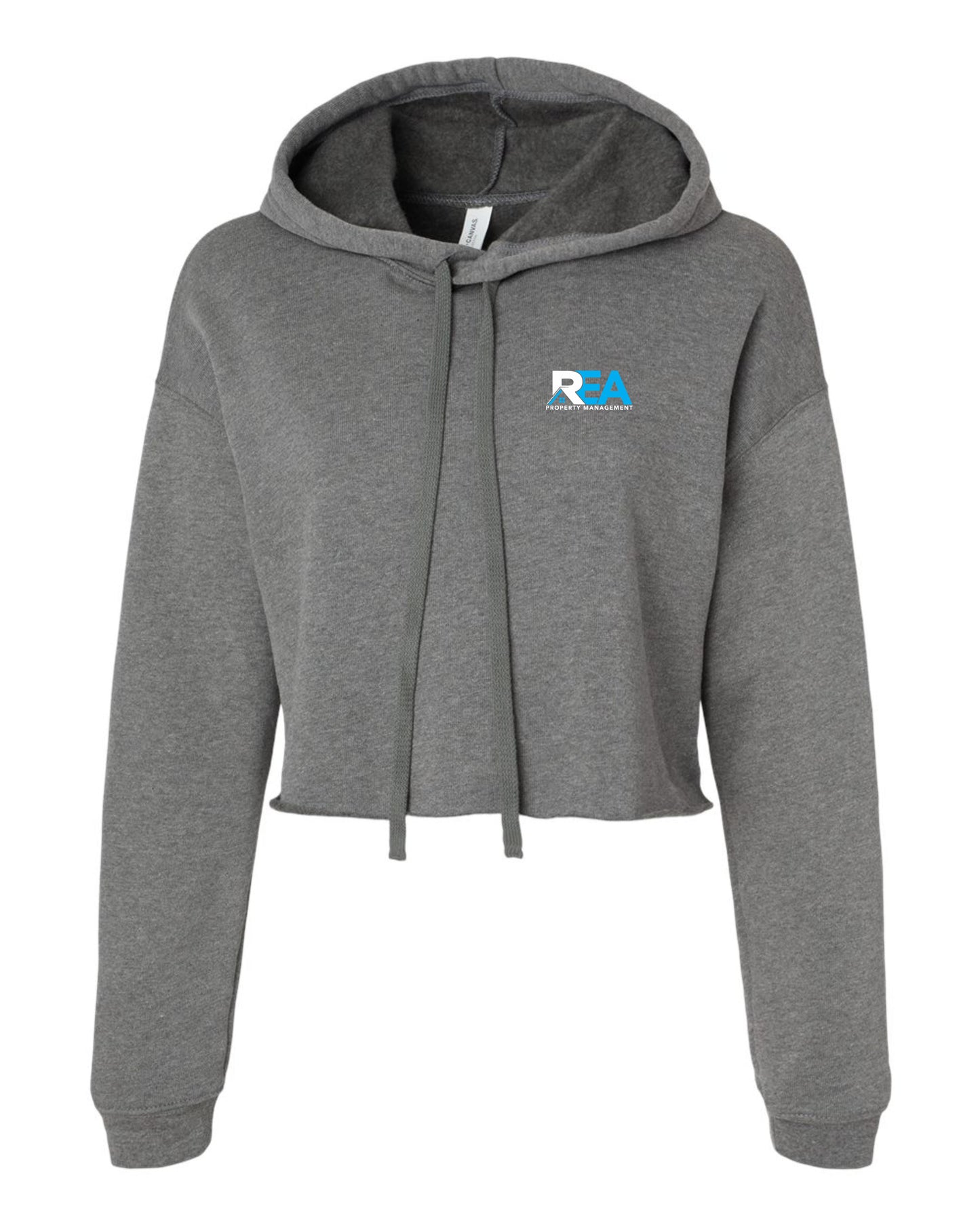 REA Prop Crop Fleece Hoodie Sweatshirt (Left Chest Logo)
