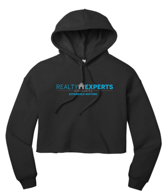 REA Prop Crop Fleece Hoodie Sweatshirt (Full Front Logo)